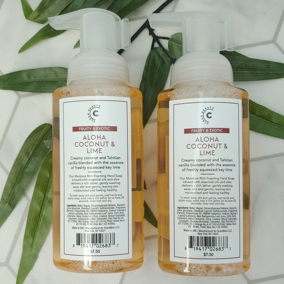 Scentworx by Harry Slatkin Aloha Coconut & Lime 6 Piece Gift Set - Picture 3 of 8